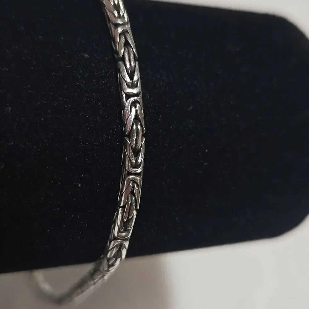 Sterling Silver Byzantine Chain Bracelet